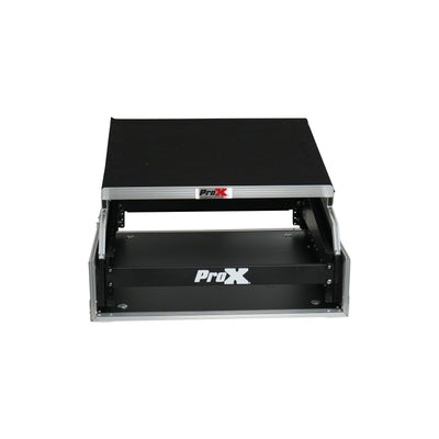 ProX 13U Top Mixer and 2U Rack Combo Flight Case with Laptop Shelf and 3 removable doors