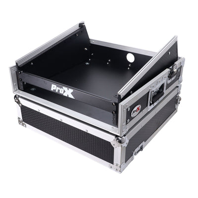 ProX 2U Vertical Rack Mount Flight Case with 10U Top for Mixer Combo Amp Rack