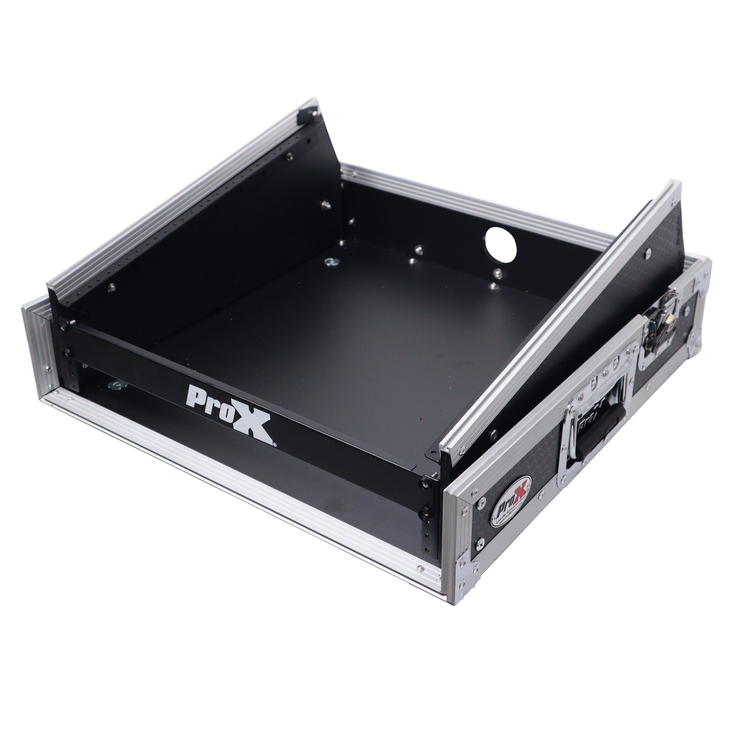 ProX 2U Vertical Rack Mount Flight Case with 10U Top for Mixer Combo Amp Rack