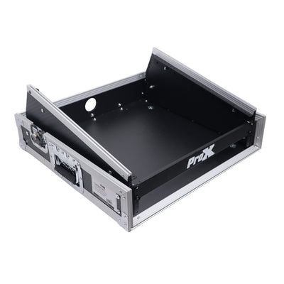 ProX 2U Vertical Rack Mount Flight Case with 10U Top for Mixer Combo Amp Rack