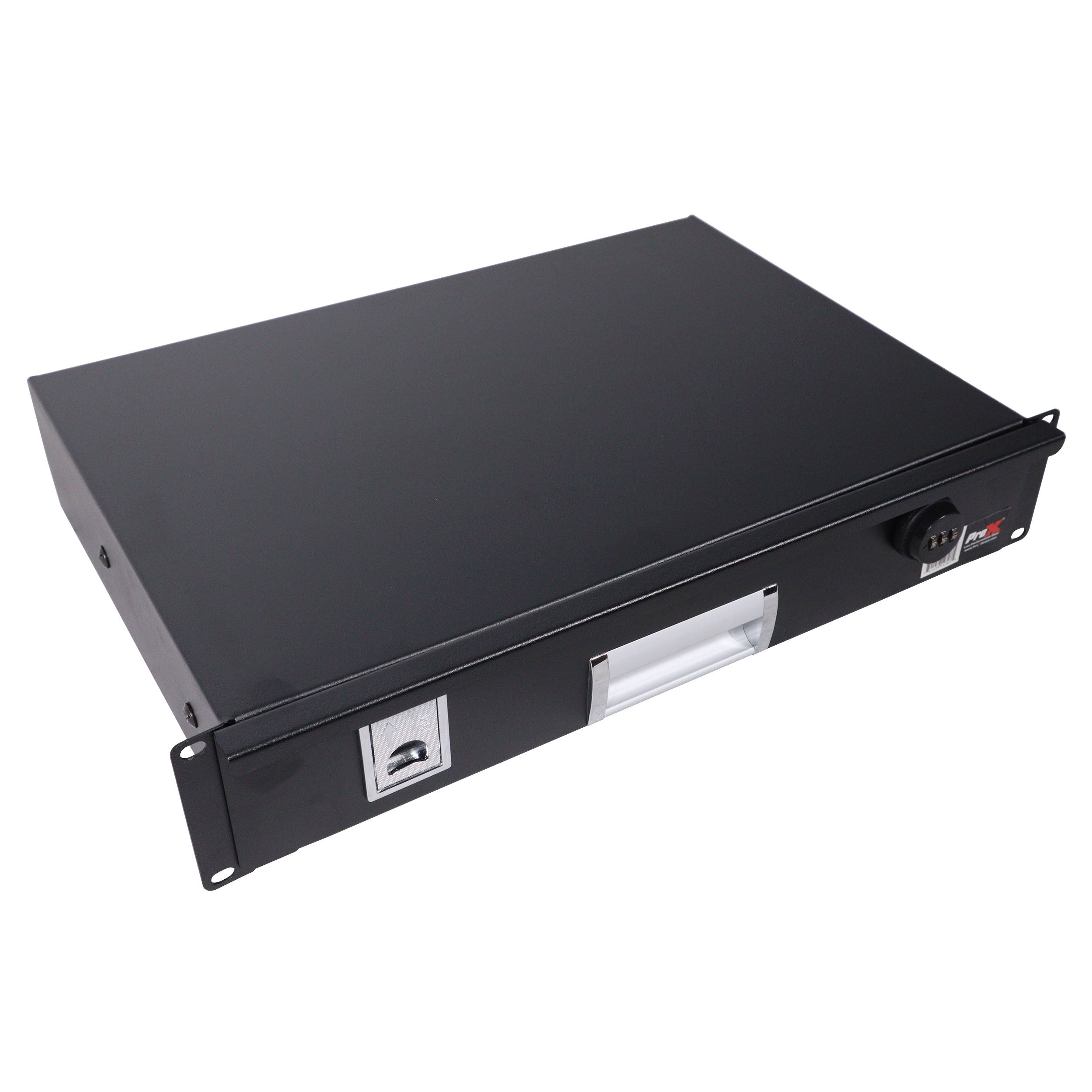ProX 2U Rack Space 12" Depth Rack Mount Drawer for Audio, DJ, and IT Server rack cases.