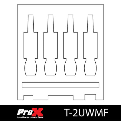 ProX Replacement Foam for 2U rack Rack Drawer Fits 4x Microphone