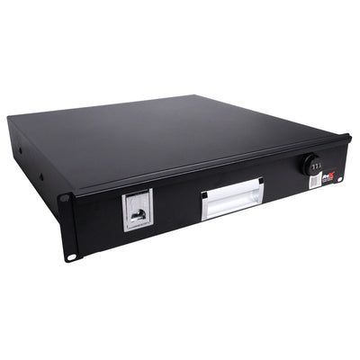 ProX 2U Rack Space 18" Depth Rack Mount Drawer for Audio, DJ, and IT Server rack cases.