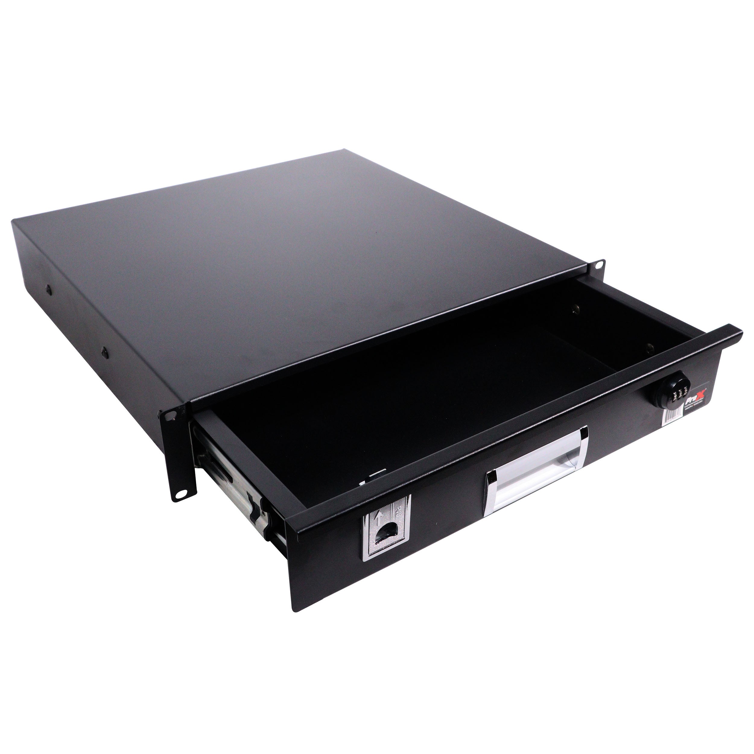 ProX 2U Rack Space 18" Depth Rack Mount Drawer for Audio, DJ, and IT Server rack cases.