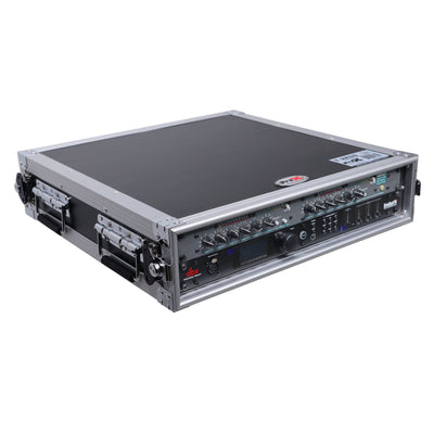 ProX 2U 2 Space Rack Mount ATA Flight Case 19 Inch Depth