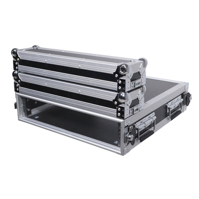 ProX 2U 2 Space Rack Mount ATA Flight Case 19 Inch Depth