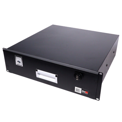 ProX 3U Rack Space 18" Depth Rack Mount Drawer for Audio, DJ, and IT Server rack cases.