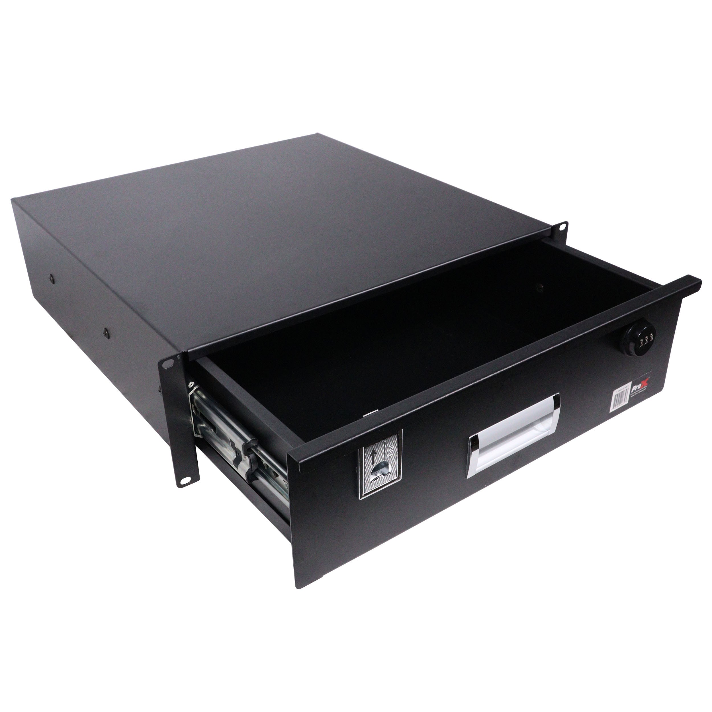 ProX 3U Rack Space 18" Depth Rack Mount Drawer for Audio, DJ, and IT Server rack cases.