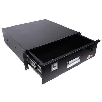 ProX 3U Rack Space 18" Depth Rack Mount Drawer for Audio, DJ, and IT Server rack cases.