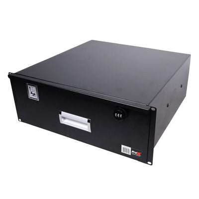 ProX 4U Rack Space 18" Depth Rack Mount Drawer for Audio, DJ, and IT Server rack cases.