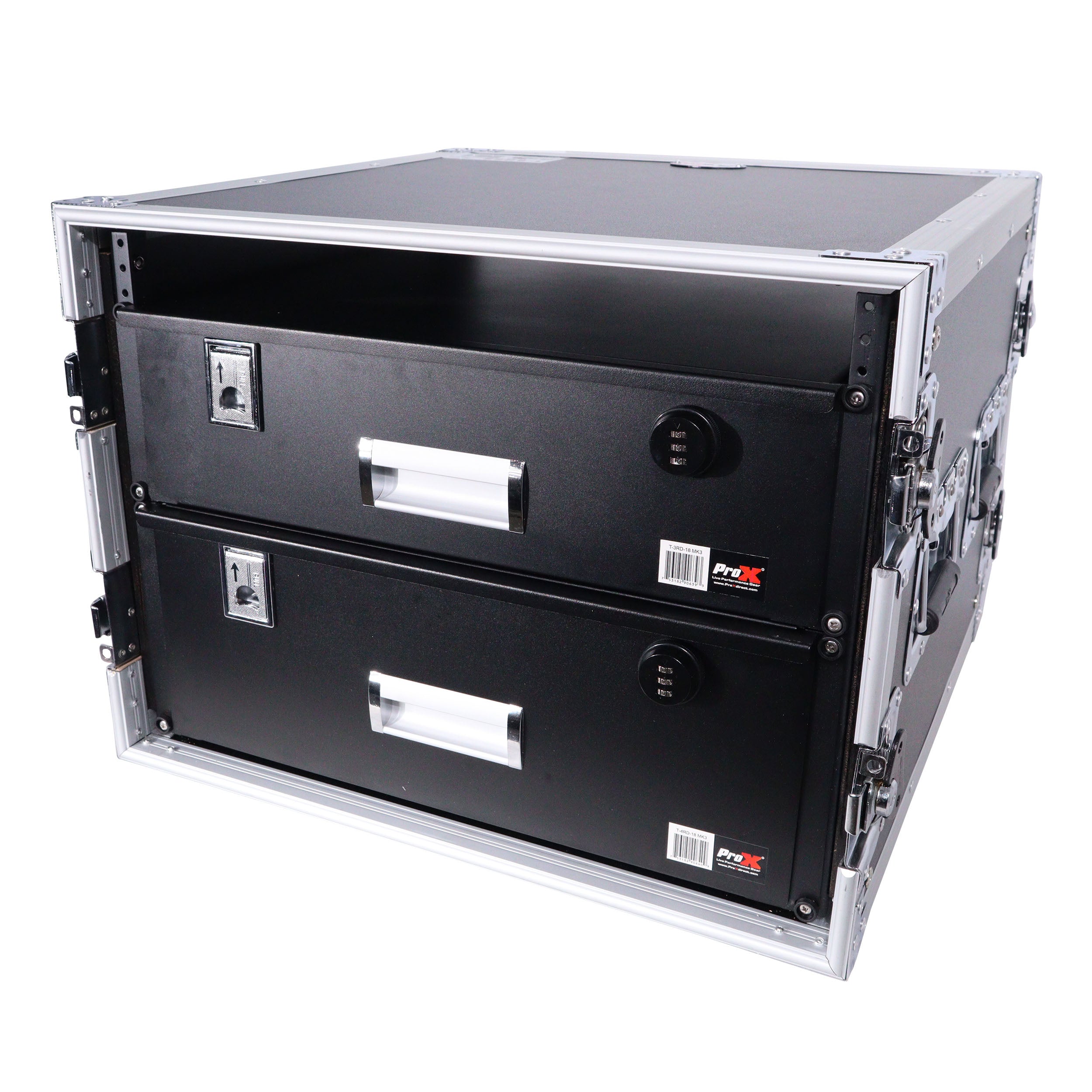 ProX 4U Rack Space 18" Depth Rack Mount Drawer for Audio, DJ, and IT Server rack cases.