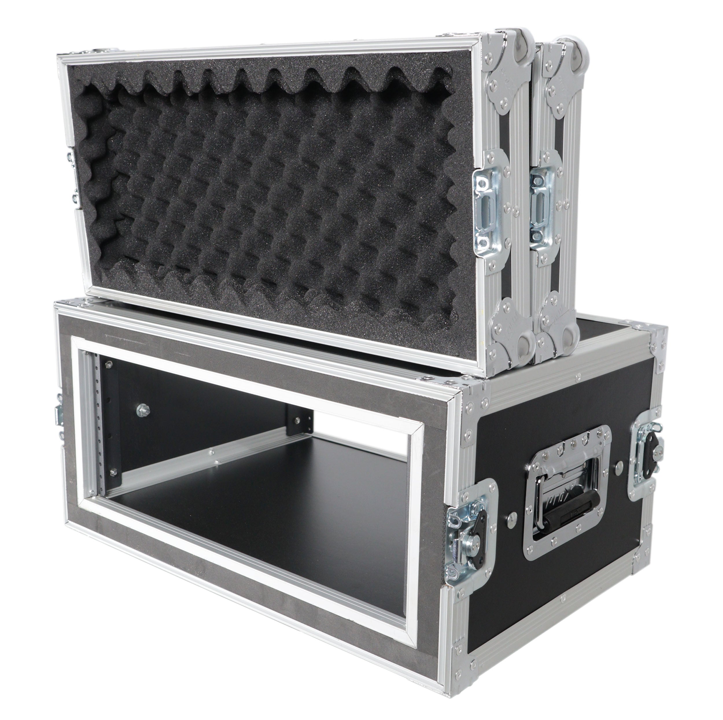 ProX 4U Vertical Shockproof Effects Rack 14" Depth Rail to Rail with Handles