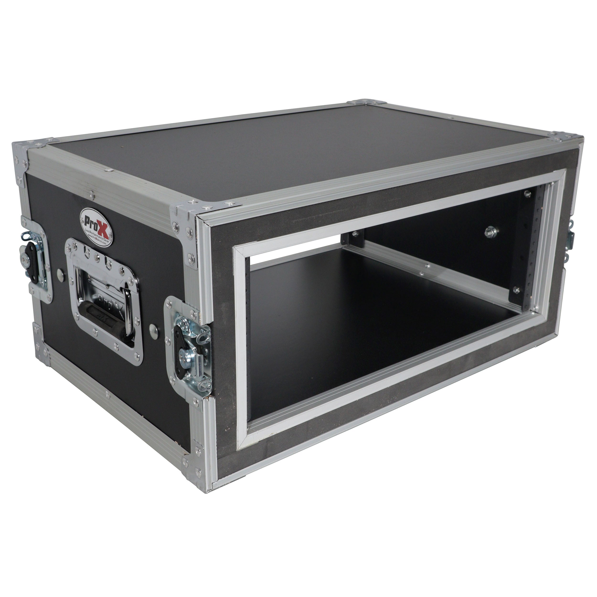 ProX 4U Vertical Shockproof Effects Rack 14" Depth Rail to Rail with Handles
