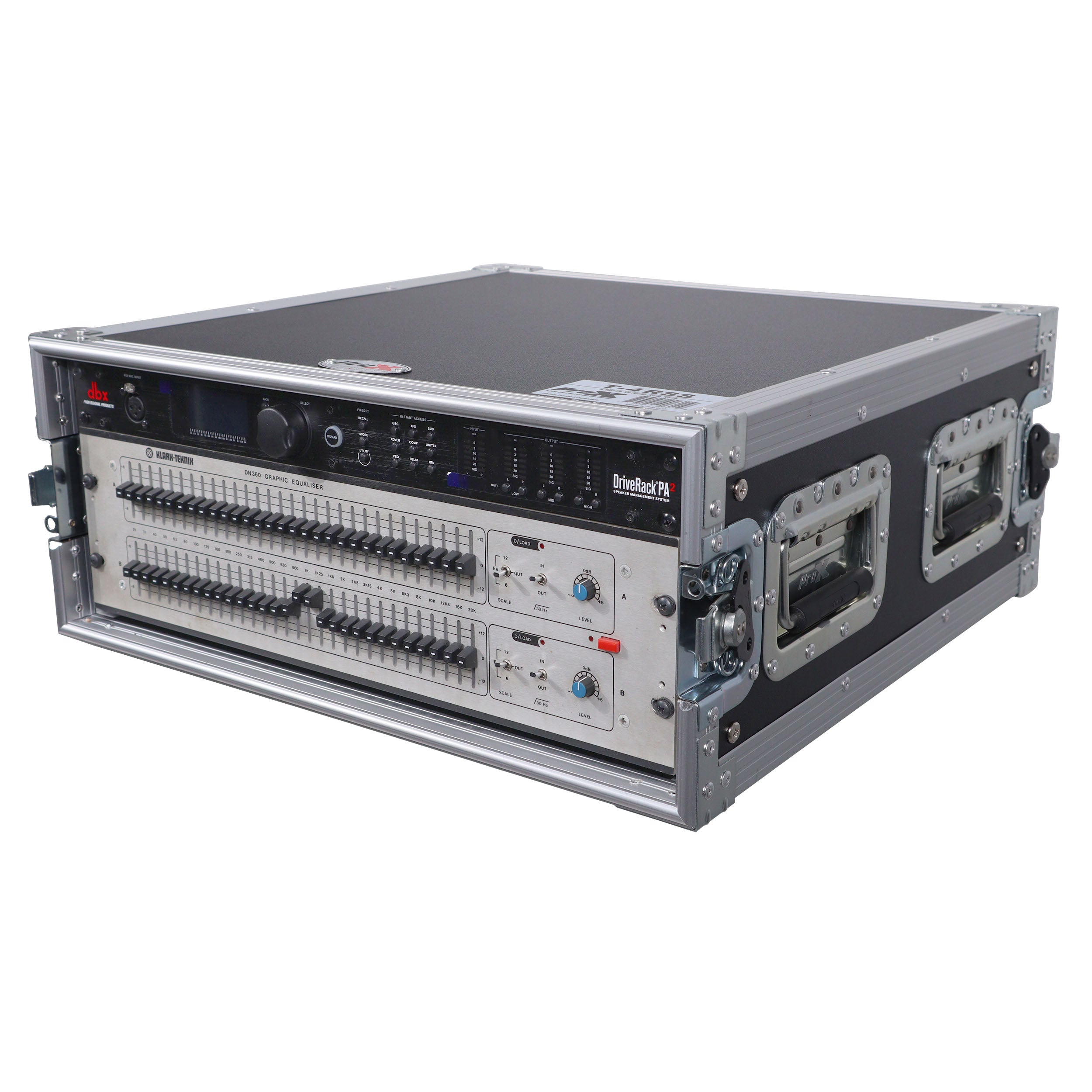 ProX 4U Space Amp Rack Mount ATA Style Flight Case 19 In. Depth