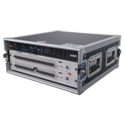 ProX 4U Space Amp Rack Mount ATA Style Flight Case 19 In. Depth