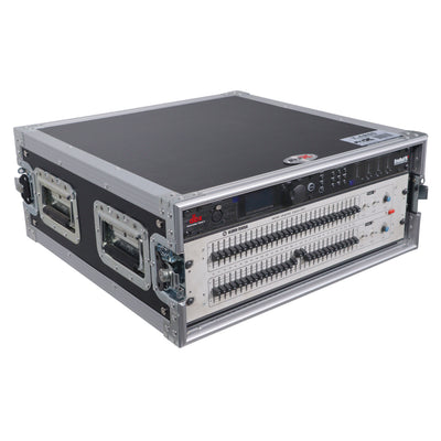 ProX 4U Space Amp Rack Mount ATA Style Flight Case 19 In. Depth