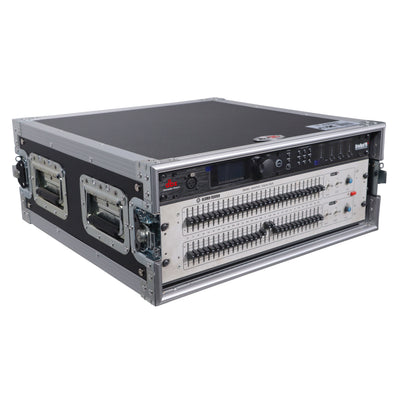ProX 4U Space Amp Rack Mount ATA Style Flight Case 19 In. Depth