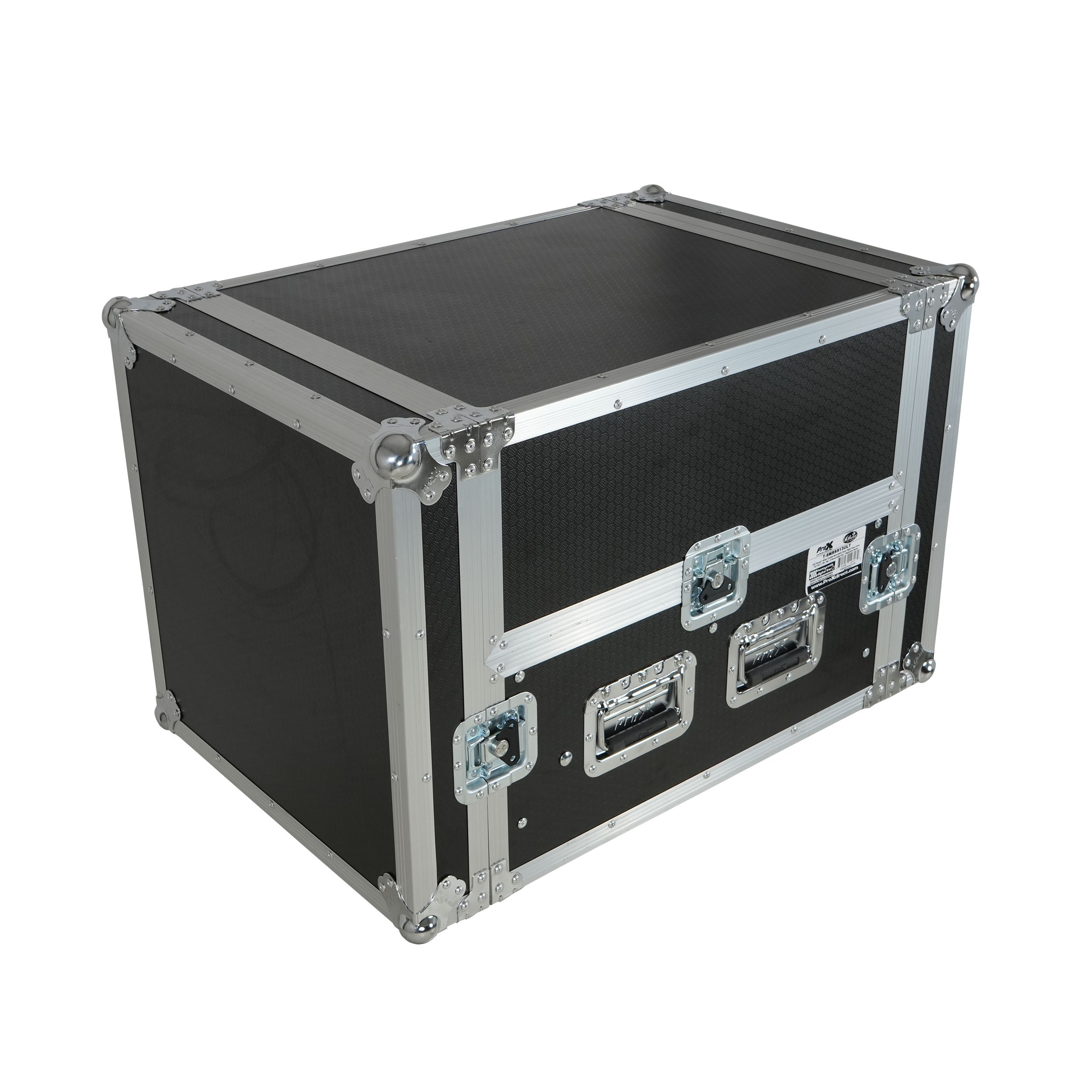ProX 13U Top Mixer 6U Front Rack Combo Flight Case with Removable Sliding Laptop Shelf