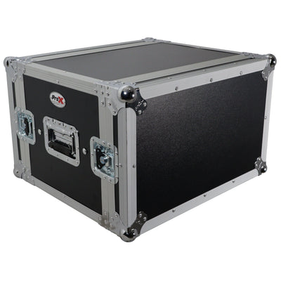 ProX 6U Vertical Shockproof Effects Rack 14" Depth Rail to Rail with Handles