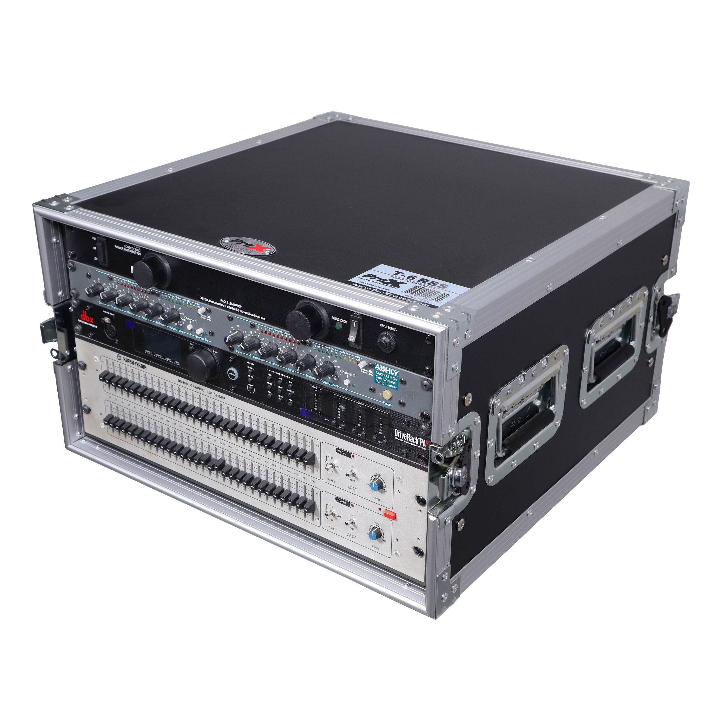 ProX 6U Space Amp Rack Mount ATA Flight Case 19" Depth