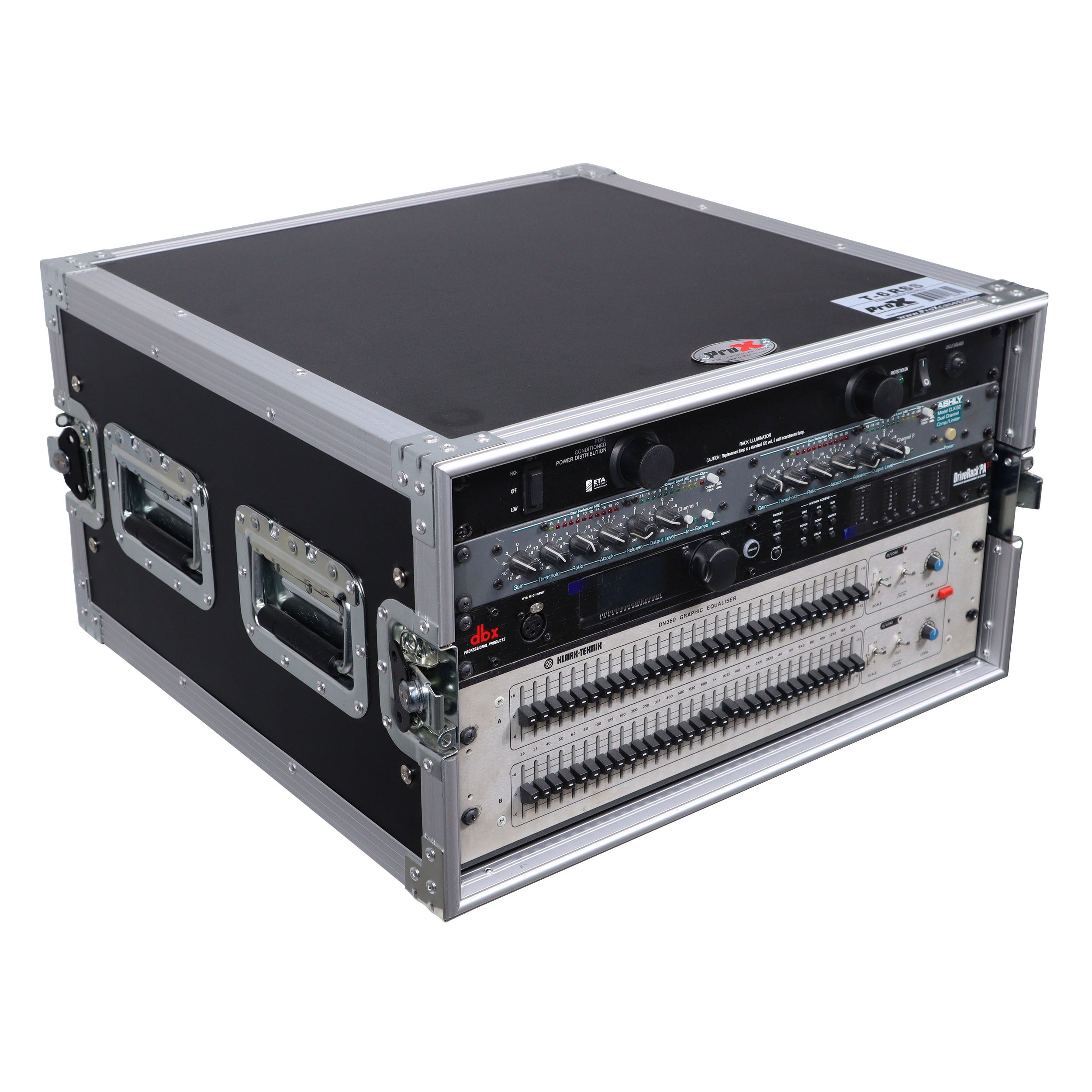ProX 6U Space Amp Rack Mount ATA Flight Case 19" Depth