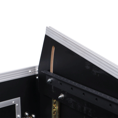 ProX 8U Vertical Rack Mount Flight Case with 10U Top for Mixer Combo Amp Rack