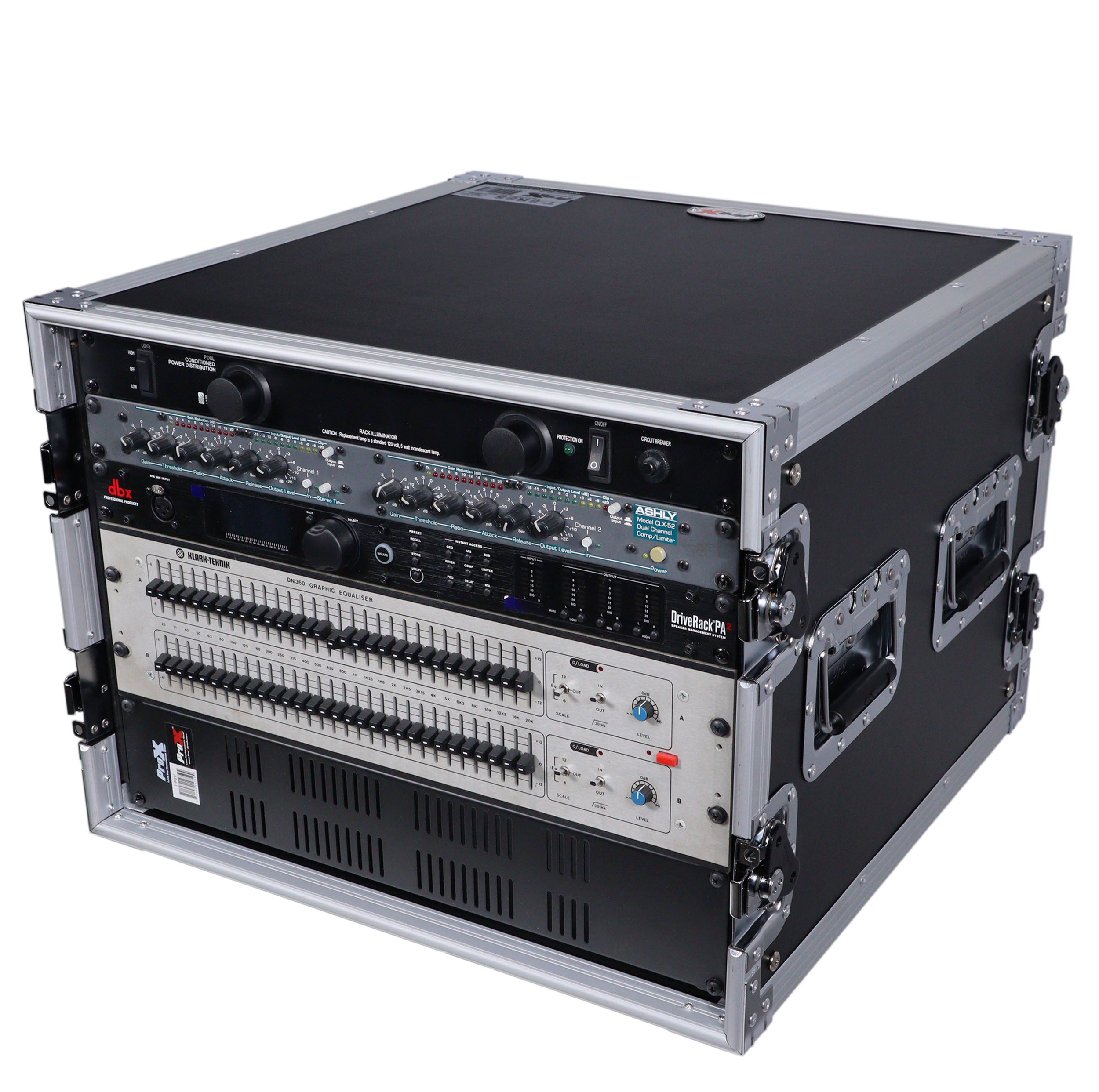 ProX 8U Space Amp Rack Mount ATA Flight Case 19" Depth