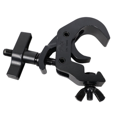 ProX Set of 4 Aluminum Self-Locking M10 Clamp with Big Wing Knob for 2" Truss Tube Capacity 330 lbs. Black Finish