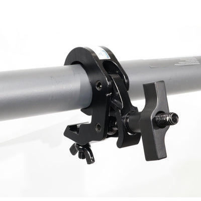 ProX Set of 4 Aluminum Self-Locking M10 Clamp with Big Wing Knob for 2" Truss Tube Capacity 330 lbs. Black Finish
