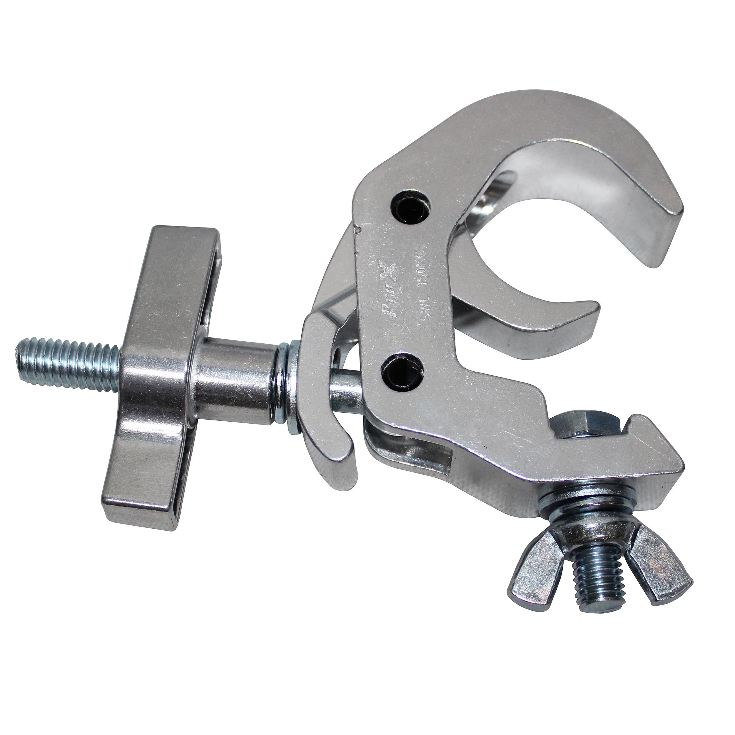 ProX Aluminum Self-Locking M10 Clamp with Big Wing Knob for 2" Truss Tube Capacity 330 lbs.