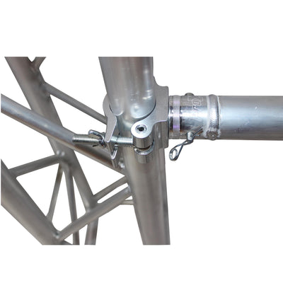 ProX Aluminum Pro M10 Clamp with Half-Conical Connector for 2" Truss Tube Capacity 1102 lbs.