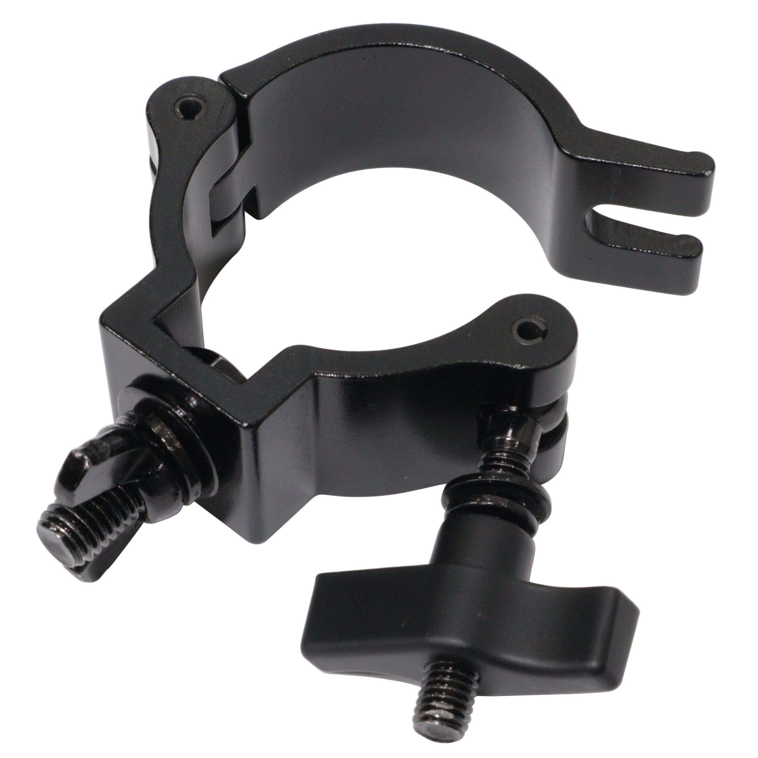 ProX Aluminum Slim M10 O-Clamp with Big Wing Knob for 2" Truss Tube Capacity 165 lbs. Black Finish