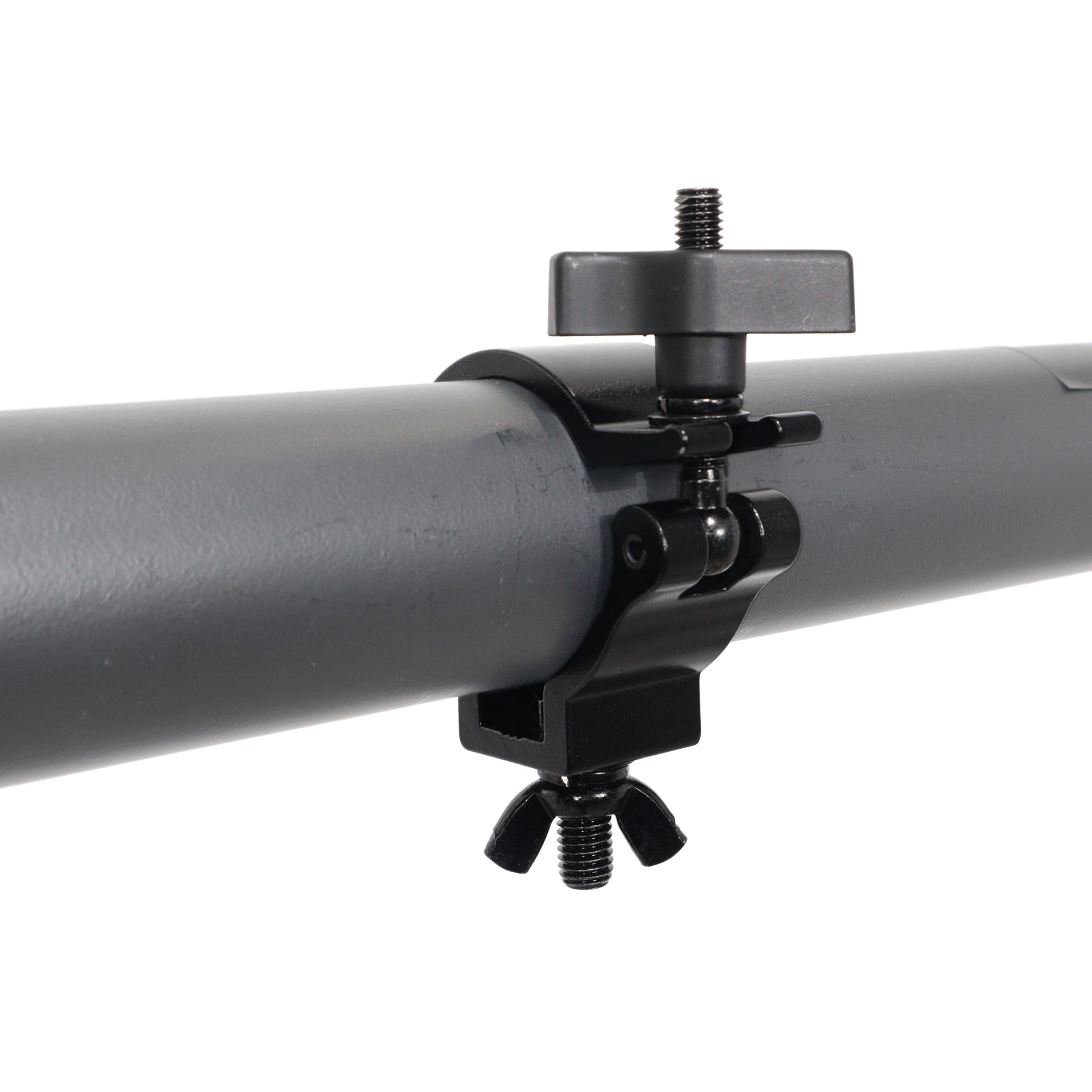 ProX Aluminum Slim M10 O-Clamp with Big Wing Knob for 2" Truss Tube Capacity 165 lbs. Black Finish