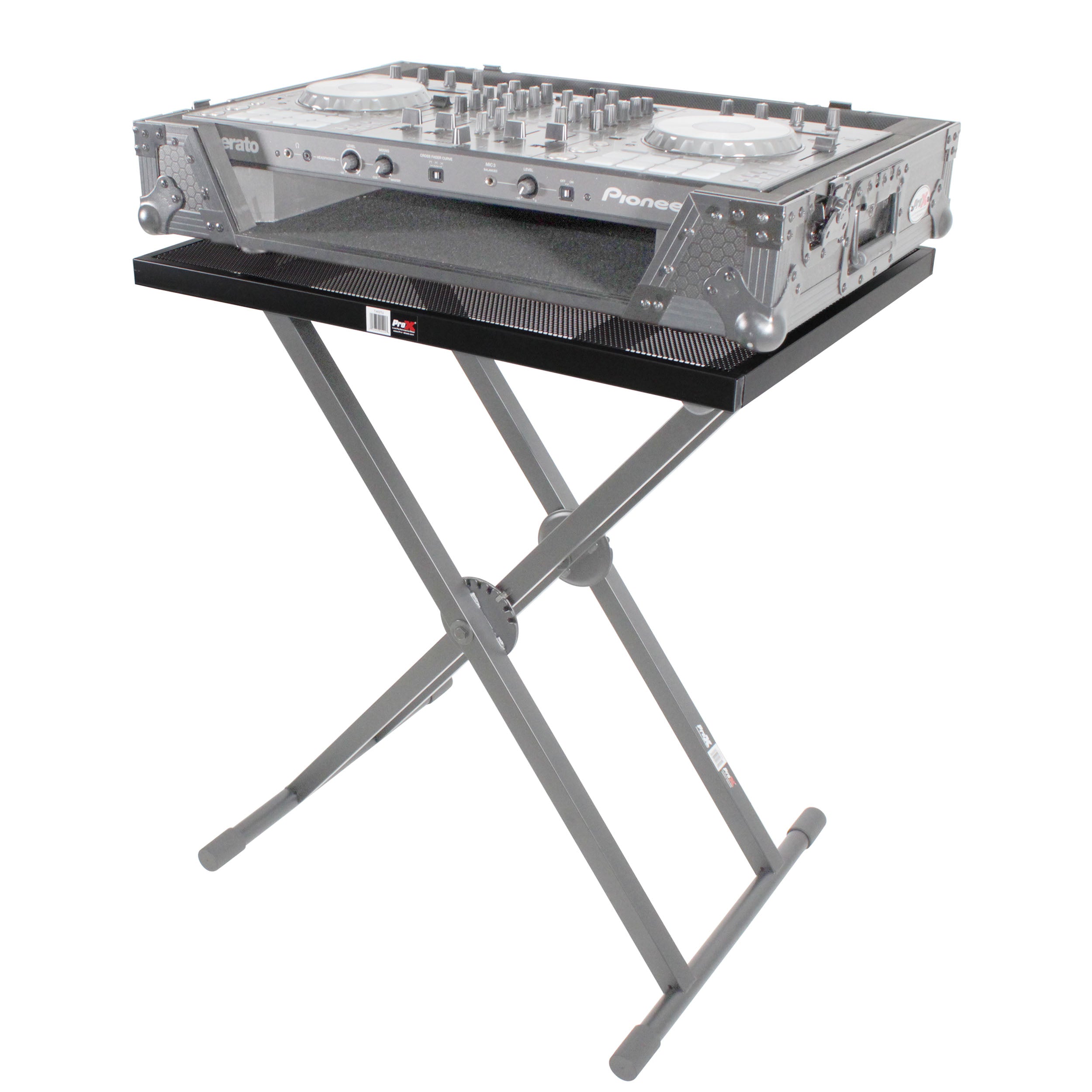 ProX Utility Music Keyboard X Stand Table Top Add on for DJ Controller Flight Case Midi Controllers Laptop
