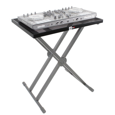 ProX Utility Music Keyboard X Stand Table Top Add on for DJ Controller Flight Case Midi Controllers Laptop