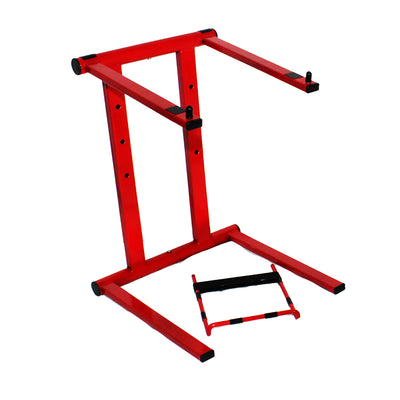 ProX XO DJ Foldable Laptop Stand with Adjustable Shelf & Carrying Bag - RED