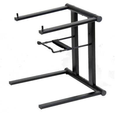ProX XO DJ Foldable Laptop Stand with Adjustable Shelf & Carrying Bag - BLACK