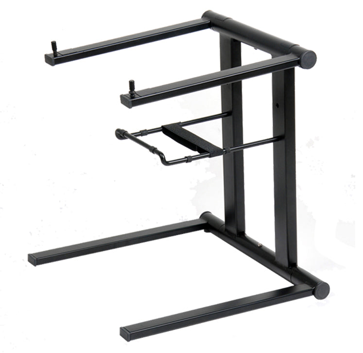 ProX XO DJ Foldable Laptop Stand with Adjustable Shelf & Carrying Bag - BLACK