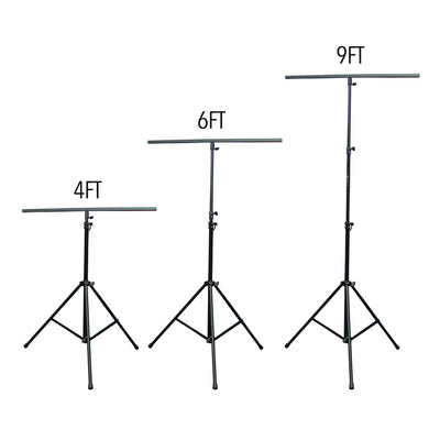 ProX Set of (2) 9 Ft. Lighting Stand Package with T-Bars and Carrying Bag
