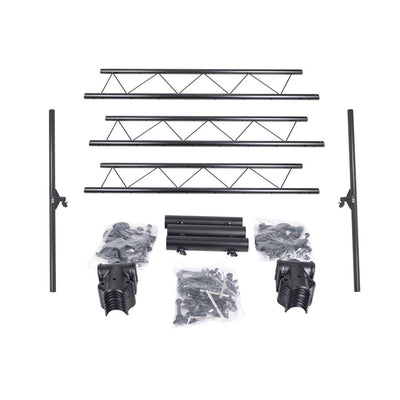 ProX 12 Ft Height Adjustable DJ Lighting Stand with (3) I-beam Sections – adjusts up to 12'H x 15'W