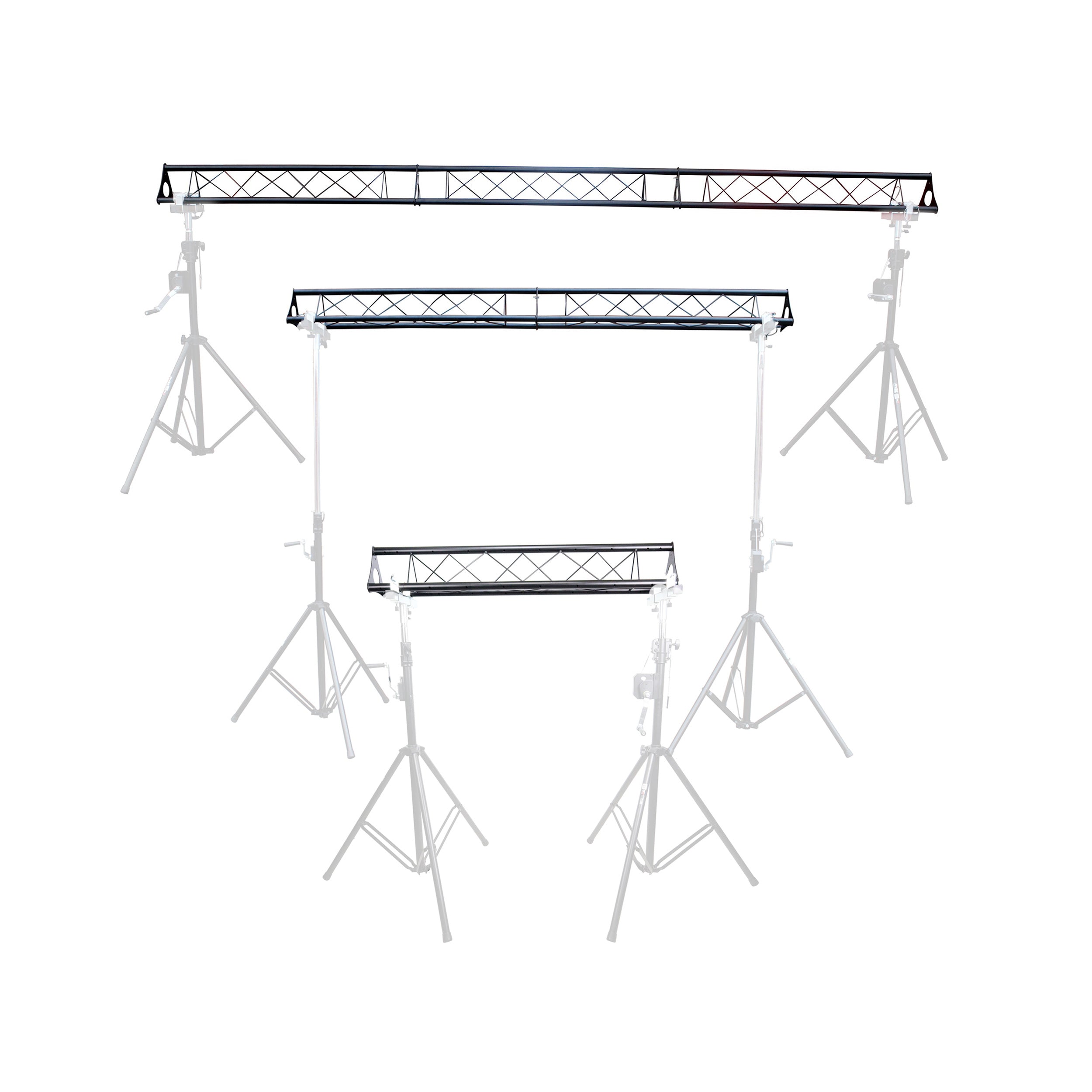 ProX ProX Set of (3) Universal Lighting Truss System with 5Ft 10Ft 15Ft Triangle Segment Sections