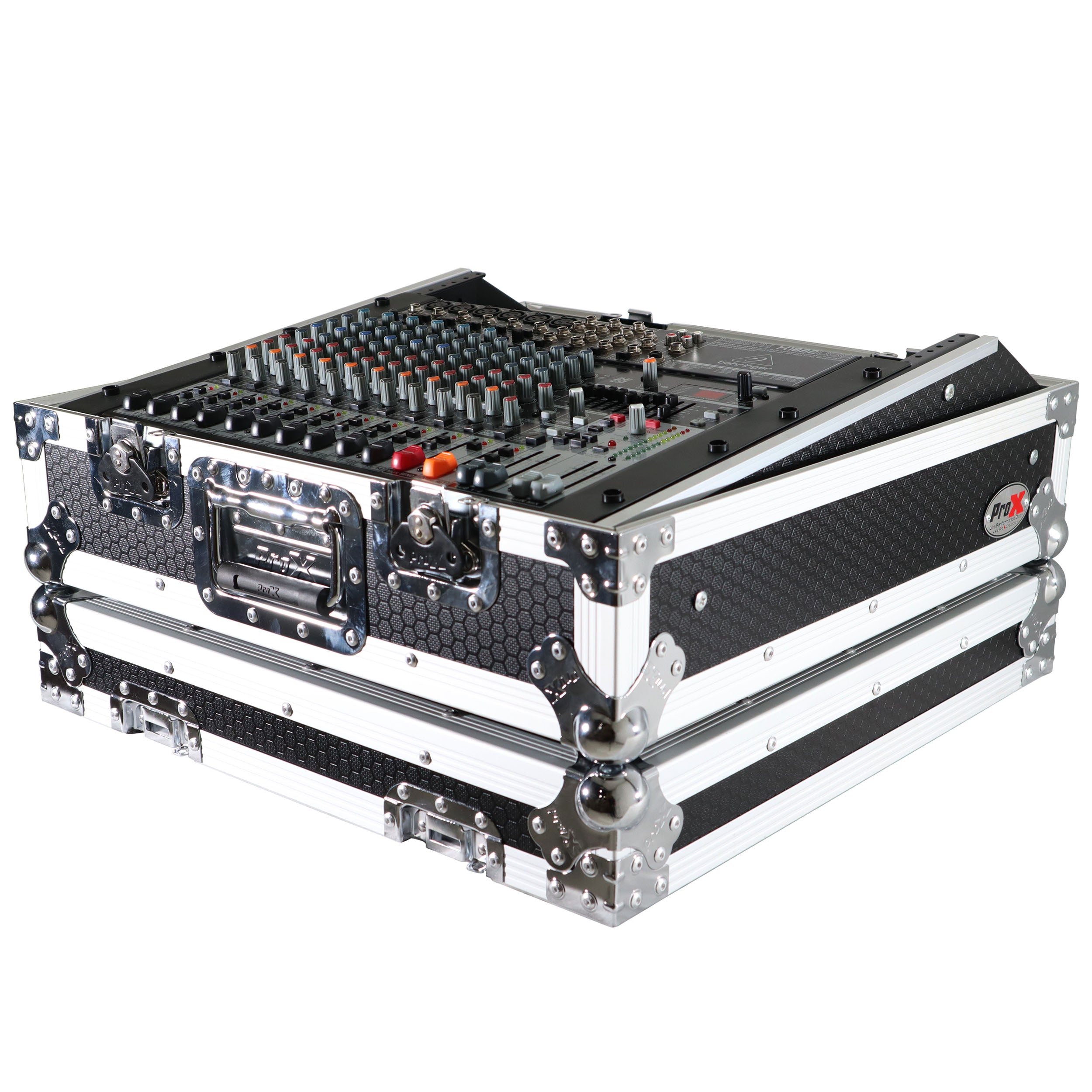 ProX 10U 19" Topload Rack Mountable Live Audio Sound Mixer DMX Flight Universal Case
