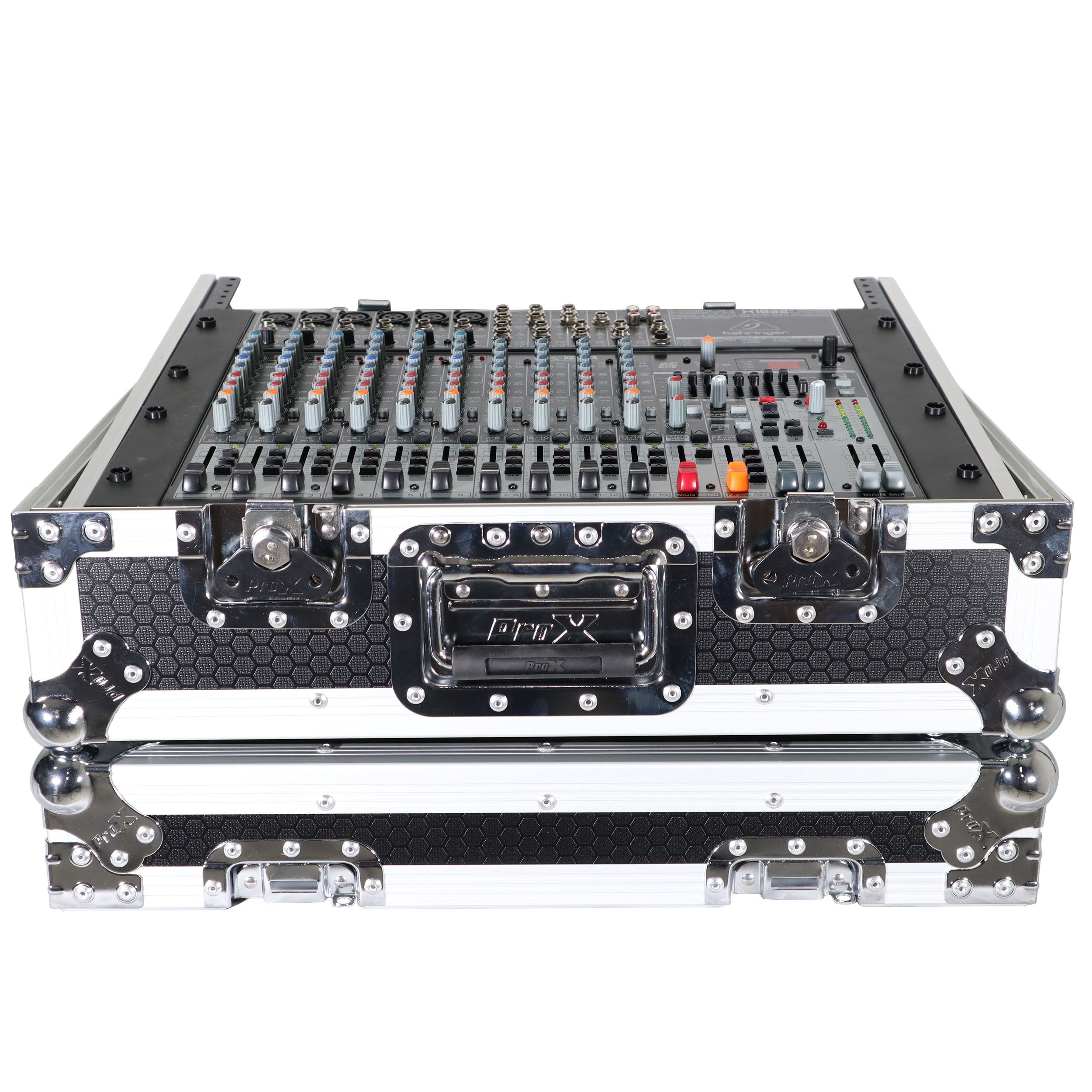 ProX 10U 19" Topload Rack Mountable Live Audio Sound Mixer DMX Flight Universal Case