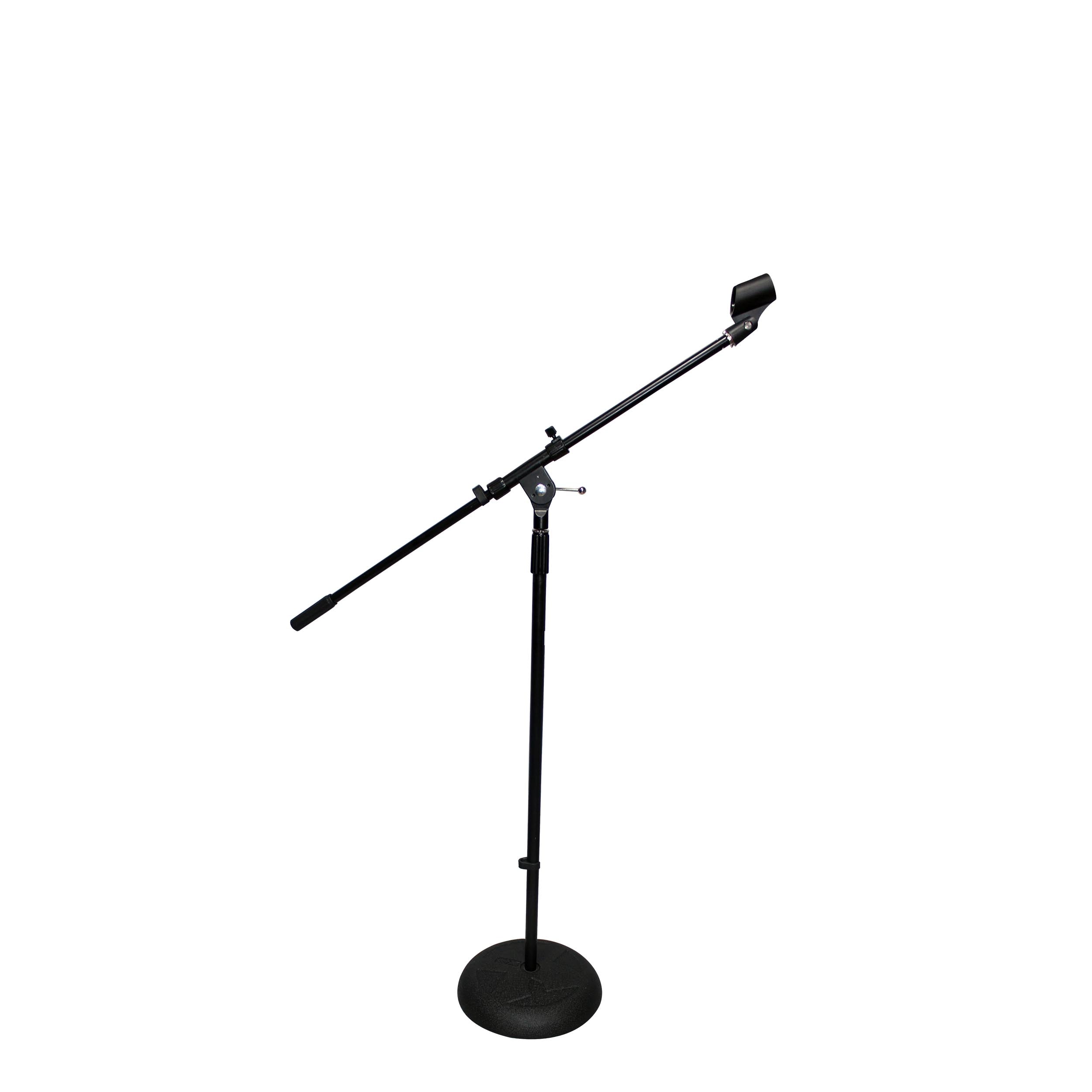 ProX Round Base Microphone Stand W/Boom