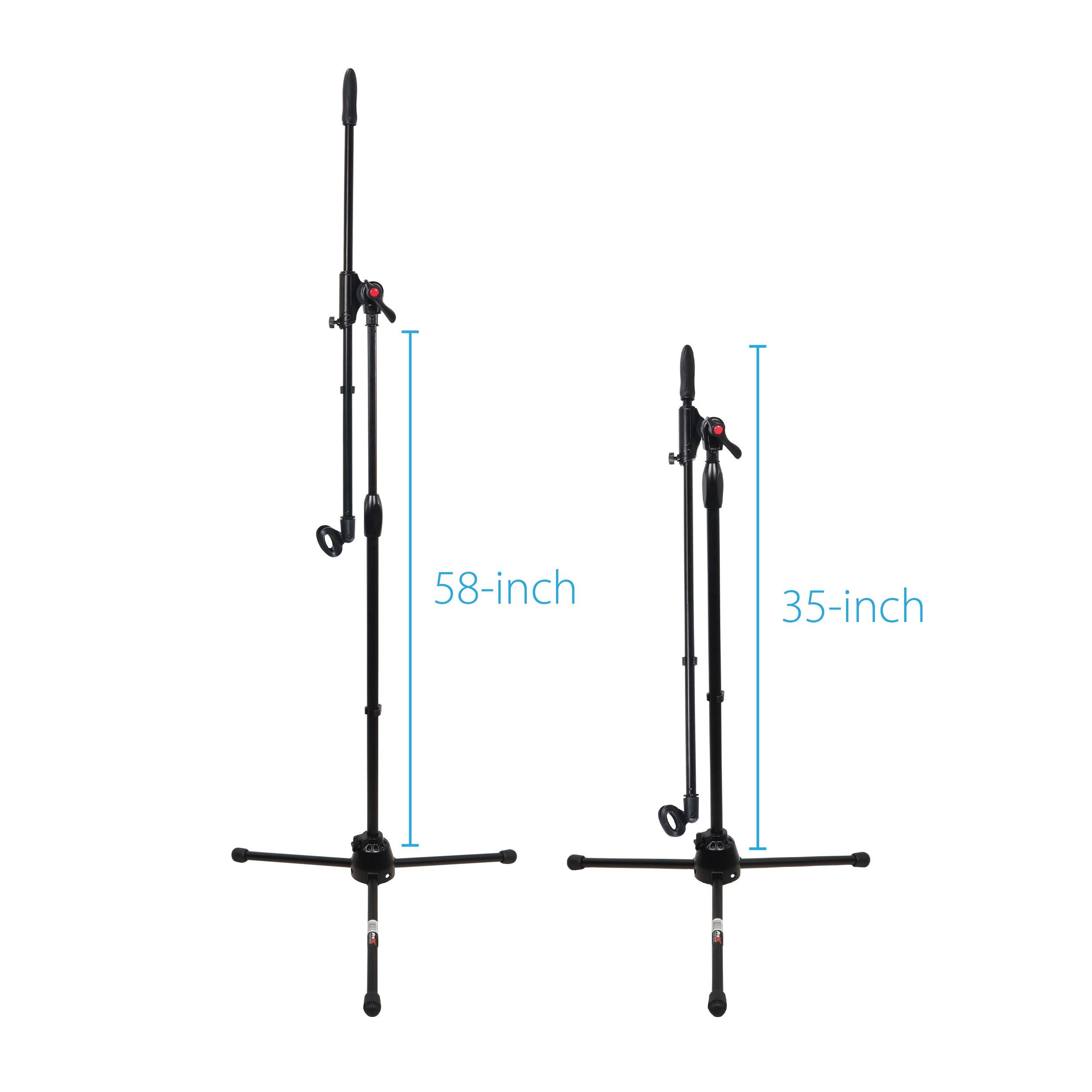 ProX 6 Ft Pro Tripod Microphone Concert Musician DJ Stand With Boom and Mic Clip