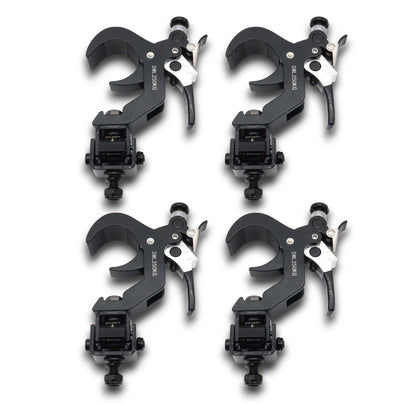 ProX 4 Quick 90º Folding XPress Trigger Truss Clamp Clamp Moving Head Adapters with Quick Press Trigger Truss 2 in. Black Finish
