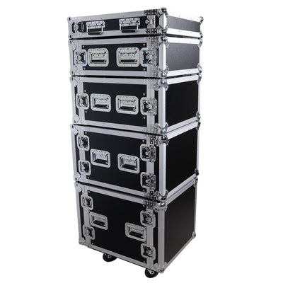 ProX 4U Space Amp Rack Mount ATA Style Flight Case 19 In. Depth