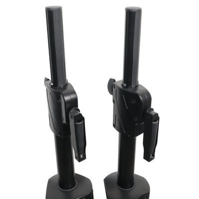 ProX 6' Ft Twin Pack Professional Telescoping Crank Speaker Stand Set with Carrying Bag Black Finish