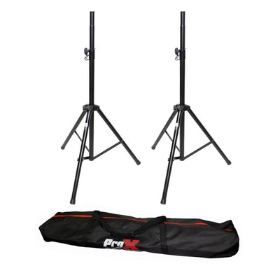 ProX Set of 2 Heavy Duty DJ PA Production PA 6FT 72" All Metal Speaker Tripod Stand W/Carrying bag