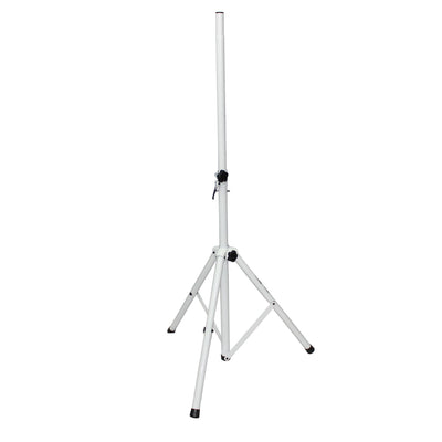 ProX White Heavy-Duty All Metal Speaker Tripod Stand Set of 2, 4-7 ft. (44"-84") Cloud Series